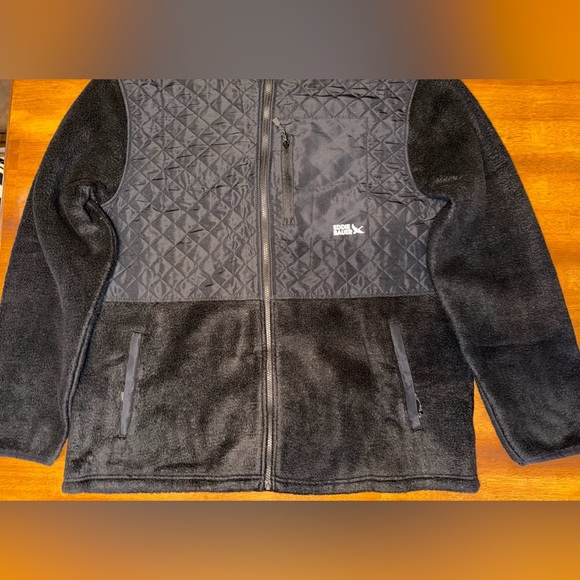 Eddie Bauer Men's Black Fleece Performance Jacket Size Large Full Zip - Picture 3 of 13
